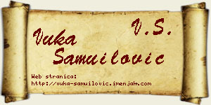 Vuka Samuilović vizit kartica